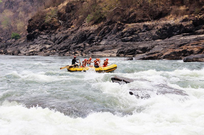 Rafting on Zambezi River, Livingstone
