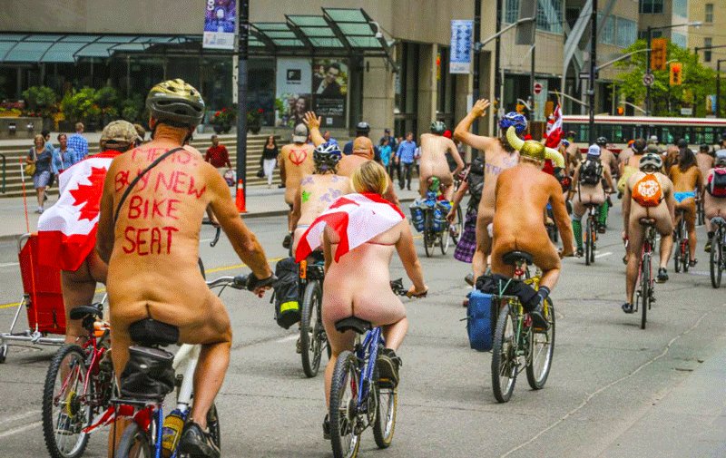 Toronto, World Naked Bike Ride against oil dependence, Toronto