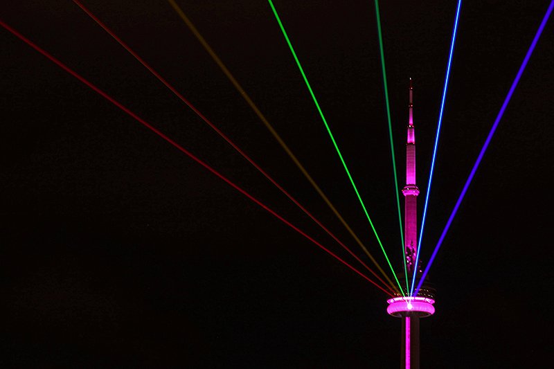 Rainbow installation from Nuit Blanche, Toronto