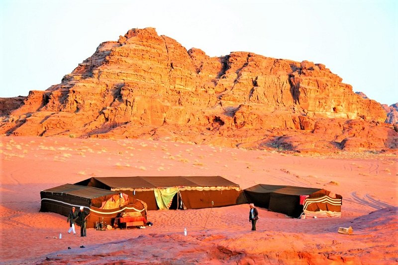 Breakfast is included in bedouin camp accommodation, Aqaba