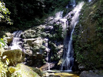Swim in a man-made waterfall on Mindoro