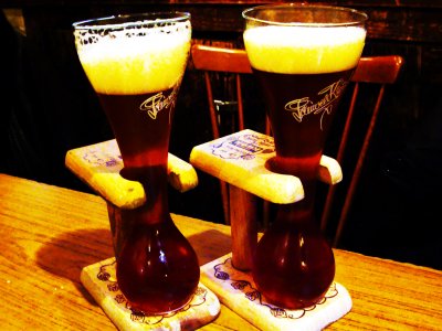 Drink beer like a coachman in Brussels