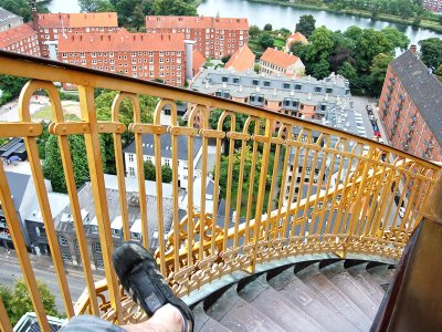 Climb up to the Church of Our Saviour bell tower in Copenhagen