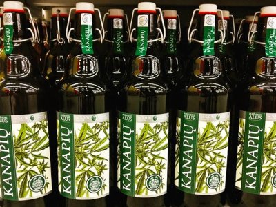 Try hemp beer in Vilnius