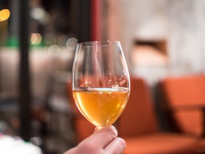 Try orange-coloured wine in Ljubljana