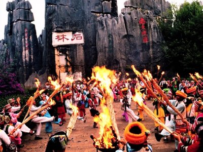 Visit the torches festival in Kunming