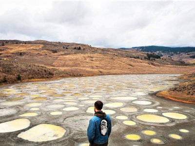 Walk on the spotted lake in Osoyoos