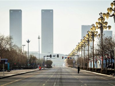Stroll around the world's biggest ghost town in Ordos