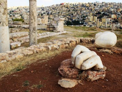 See the Hand of Hercules in Amman