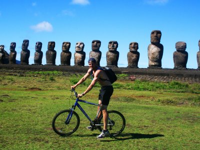 Take a bike ride around the Island on Easter Island