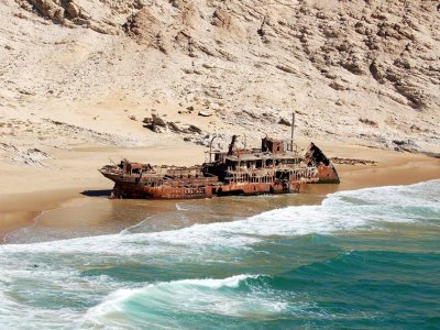Explore shipwrecks on the Namibian Skeleton Coast in Opuwo