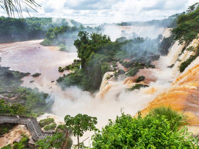 See the Iguacu Waterfalls from the helicopter in Rio de Janeiro
