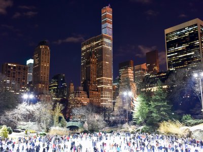 Skate on Wollman Rink in Central Park in New York