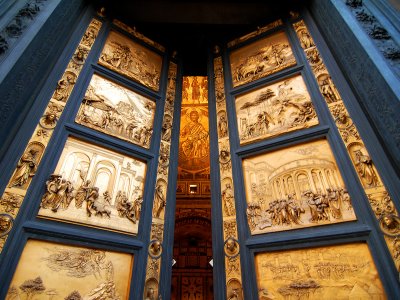 See the "Gates of Paradise" in Florence