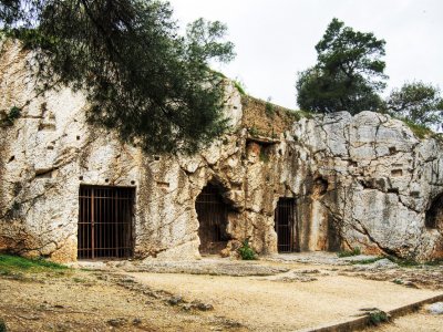 Socrates' prison in Athens