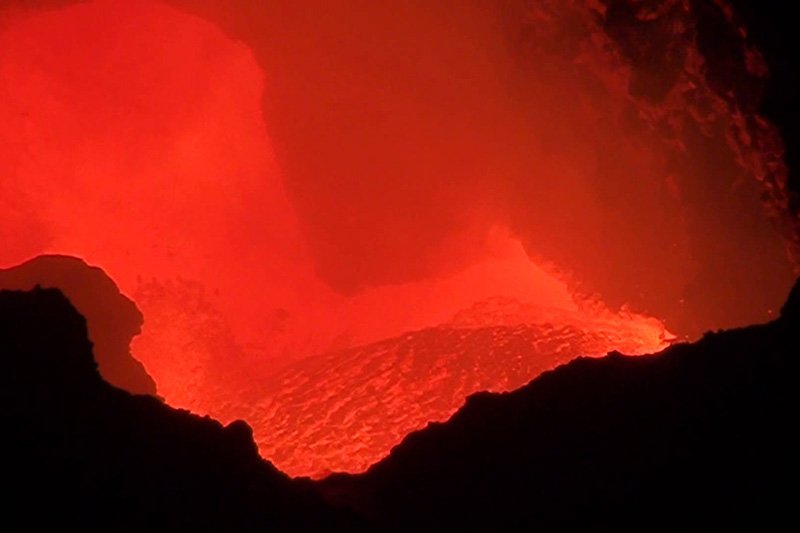 Lake of lava, Managua