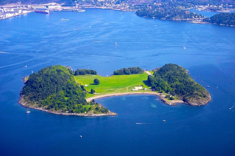 Langoyene island beach, Oslo