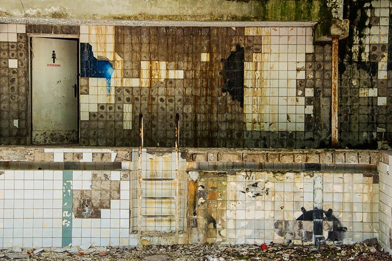 Shallow end of Azure Swimming Pool, Pripyat