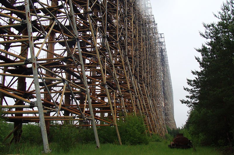 Duga radar from the back