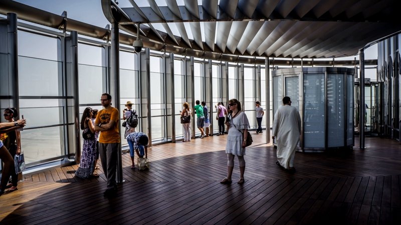 Observation deck on the 124 floor, Dubai