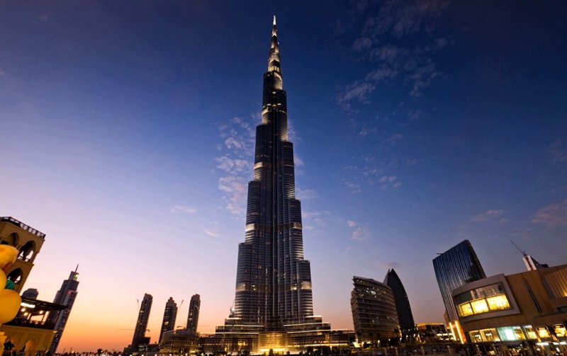 Burj Khalifa at night, Dubai