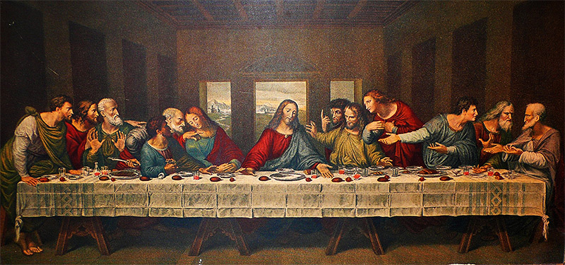 The fresco by Leonardo da Vinci