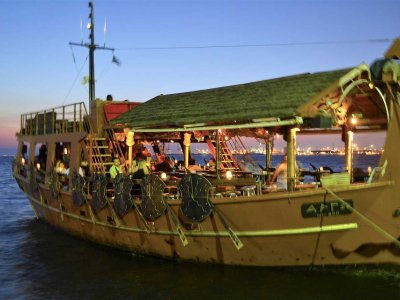 Go for a night boat trip in Thessaloniki