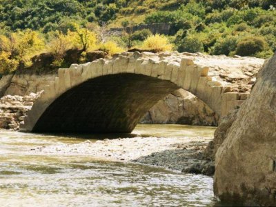 Pass over the Pompey`s bridge in Tbilisi