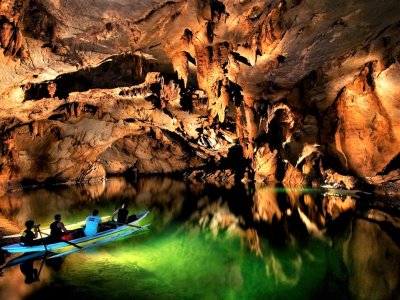 Take a boat ride along the world's longest river in Puerto Princesa