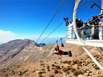 Take a world's longest zip-line ride in Ras al-Khaimah
