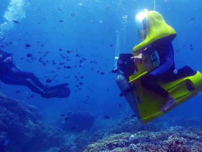 Ride the underwater bike in Phuket