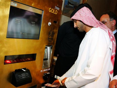 Get gold from an ATM in Abu Dhabi