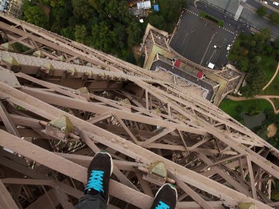 Scramble up the top of the Eiffel Tower in Paris