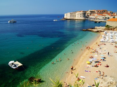 Banje Beach in Dubrovnik