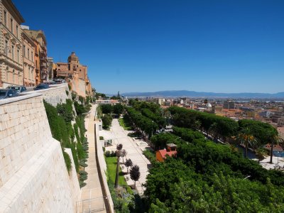 Cagliari city on Sardinia