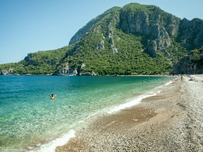Fiery mountain Yanartas in Antalya