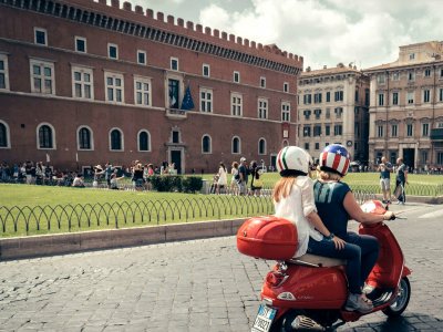 Rome on scooter